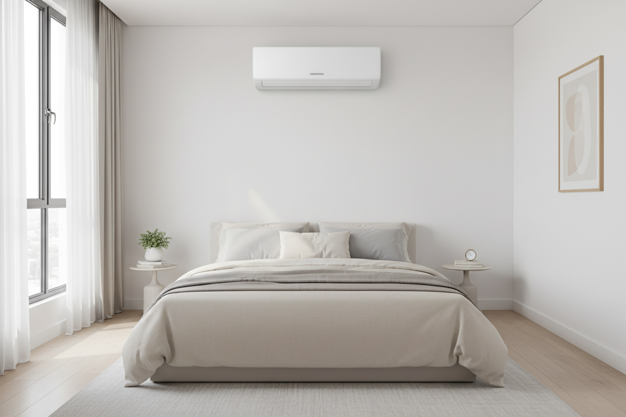 Кондиціонер Samsung у спальні